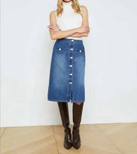 L'Agence - Landry A-line Midi Skirt