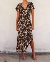 Dress Forum - Flutter Sleeve Maxi Dress
