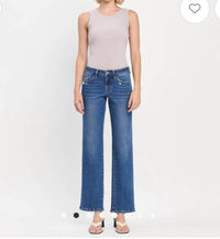 Vanilla Monkey - Lovervet Mid Rise Full Length Straight Leg Jeans
