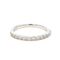 Aamiaa - 0.30 Carat Natural Diamond Round Brilliant And Baguette Band Ring