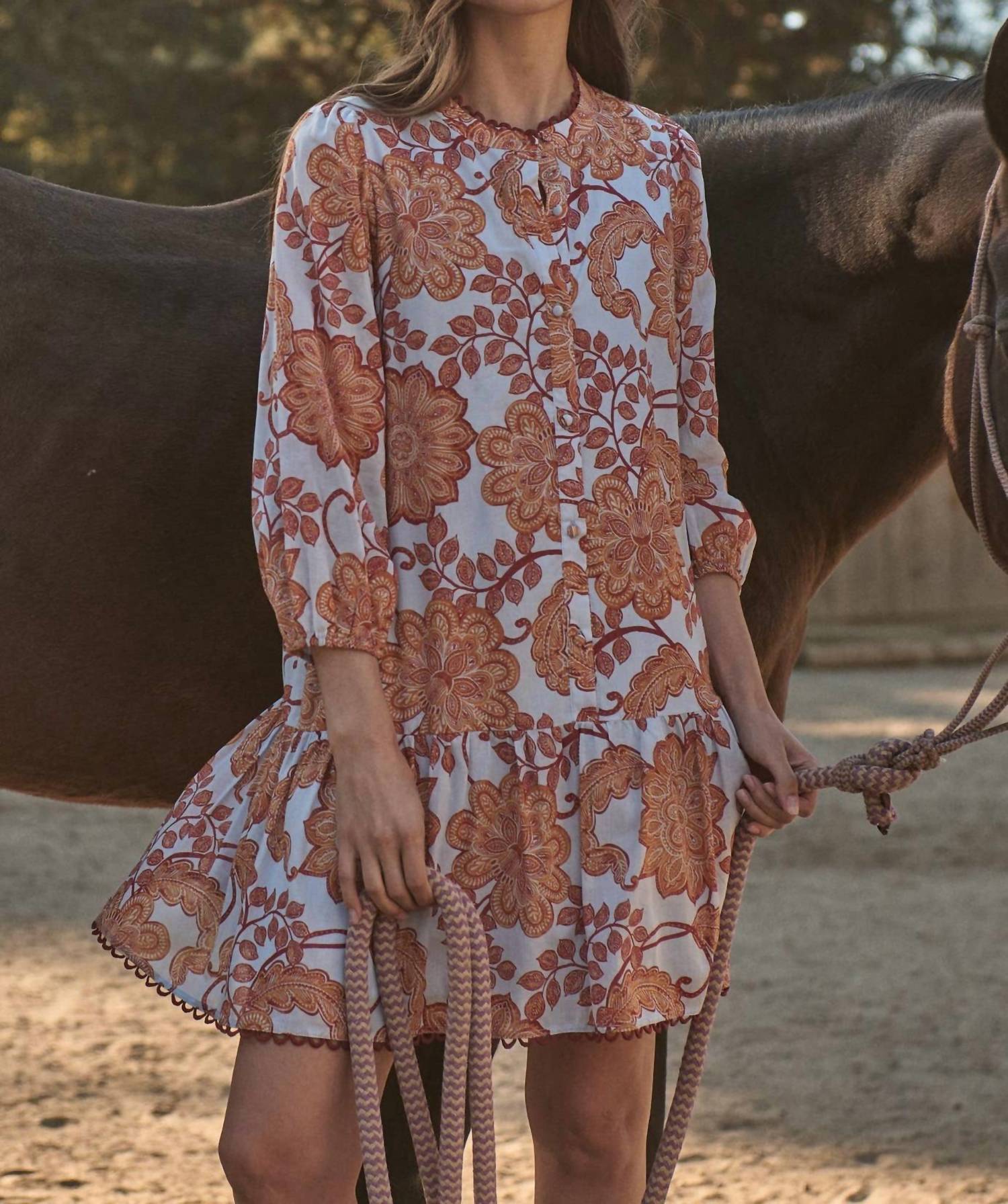 Sugarlips - Yamila Floral Ruffle Mini Dress