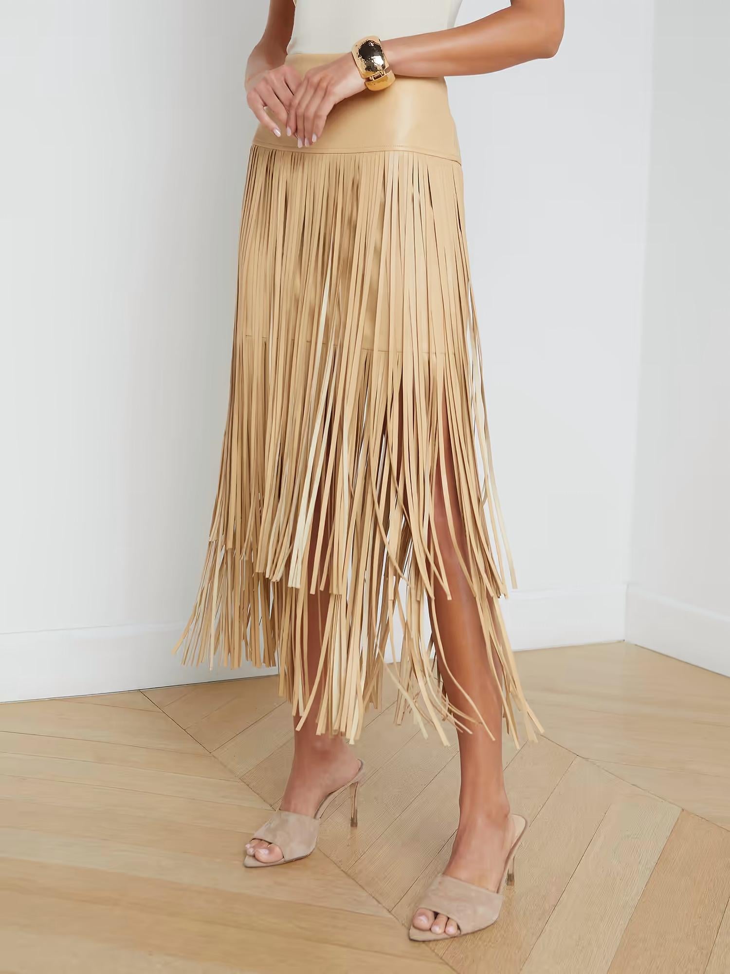 L'Agence - Karolina Fringe Skirt