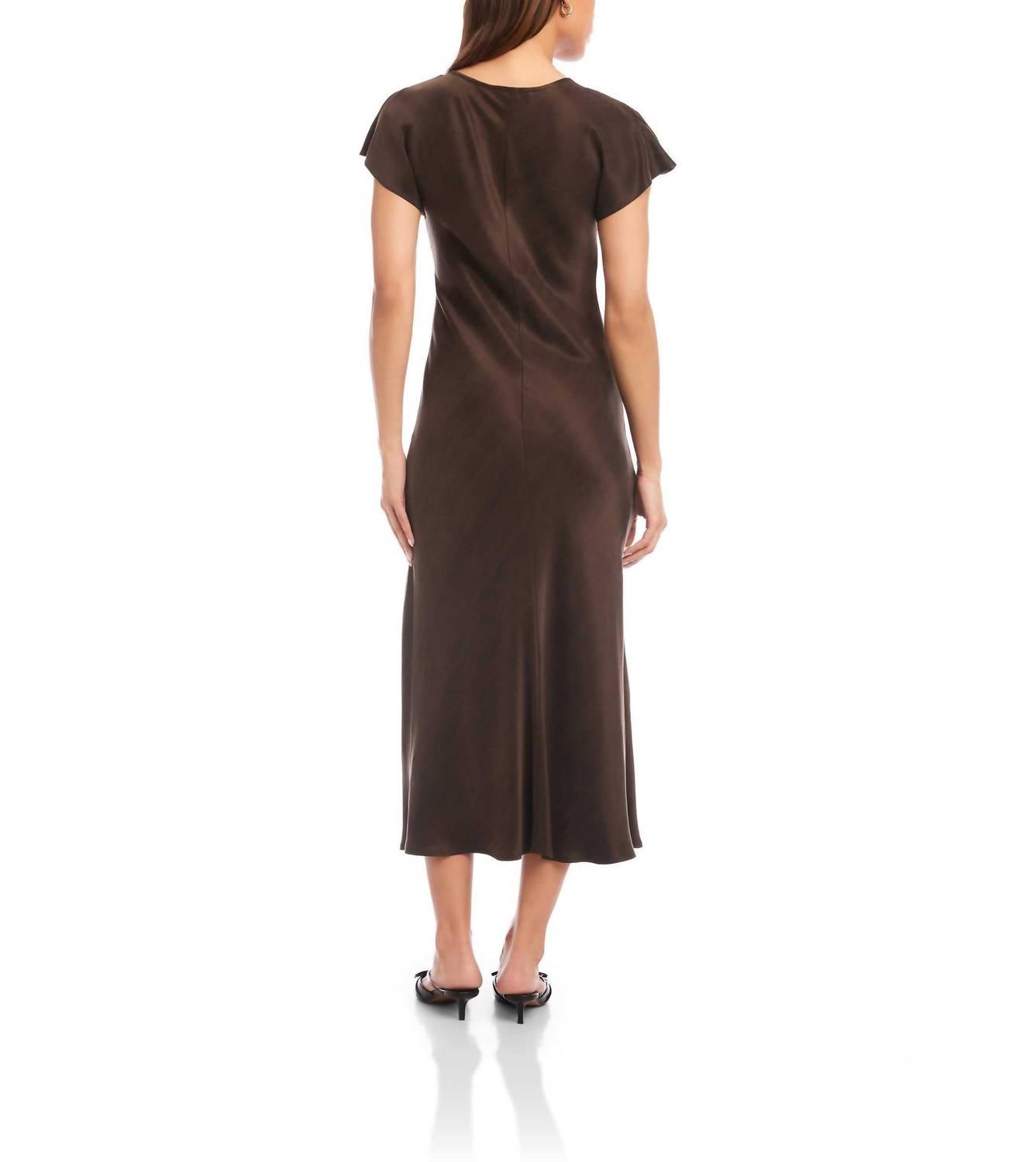 Fifteen Twenty - Emmeline Tie Front Bias Dress