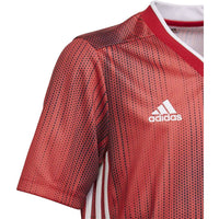 adidas Boy's Tiro 19 Short Sleeve Jersey in power red - kids' t-shirt - alternate view
