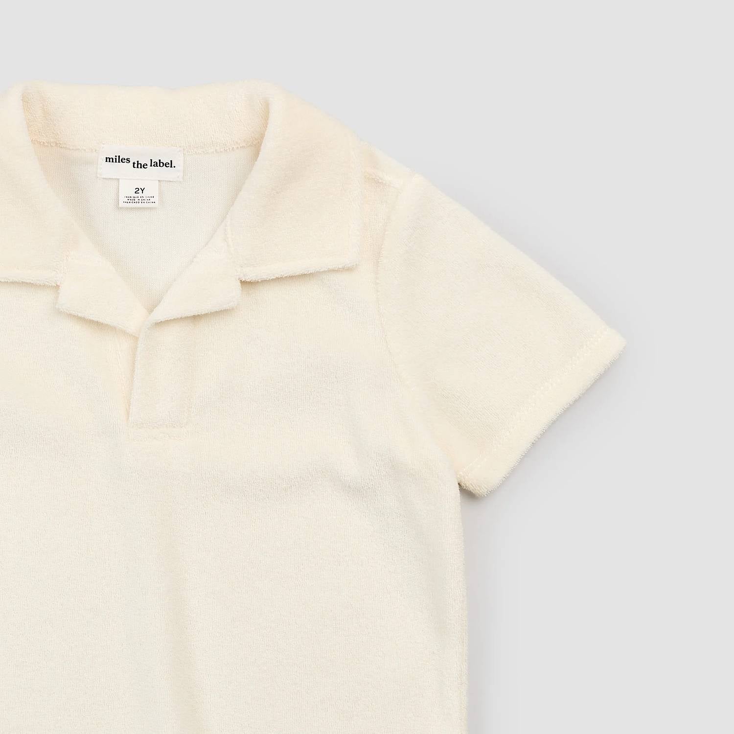 Miles Baby - Solid Terry Polo Shirt