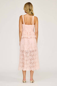 Lucy Paris - Rosalie Peplum Lace Dress