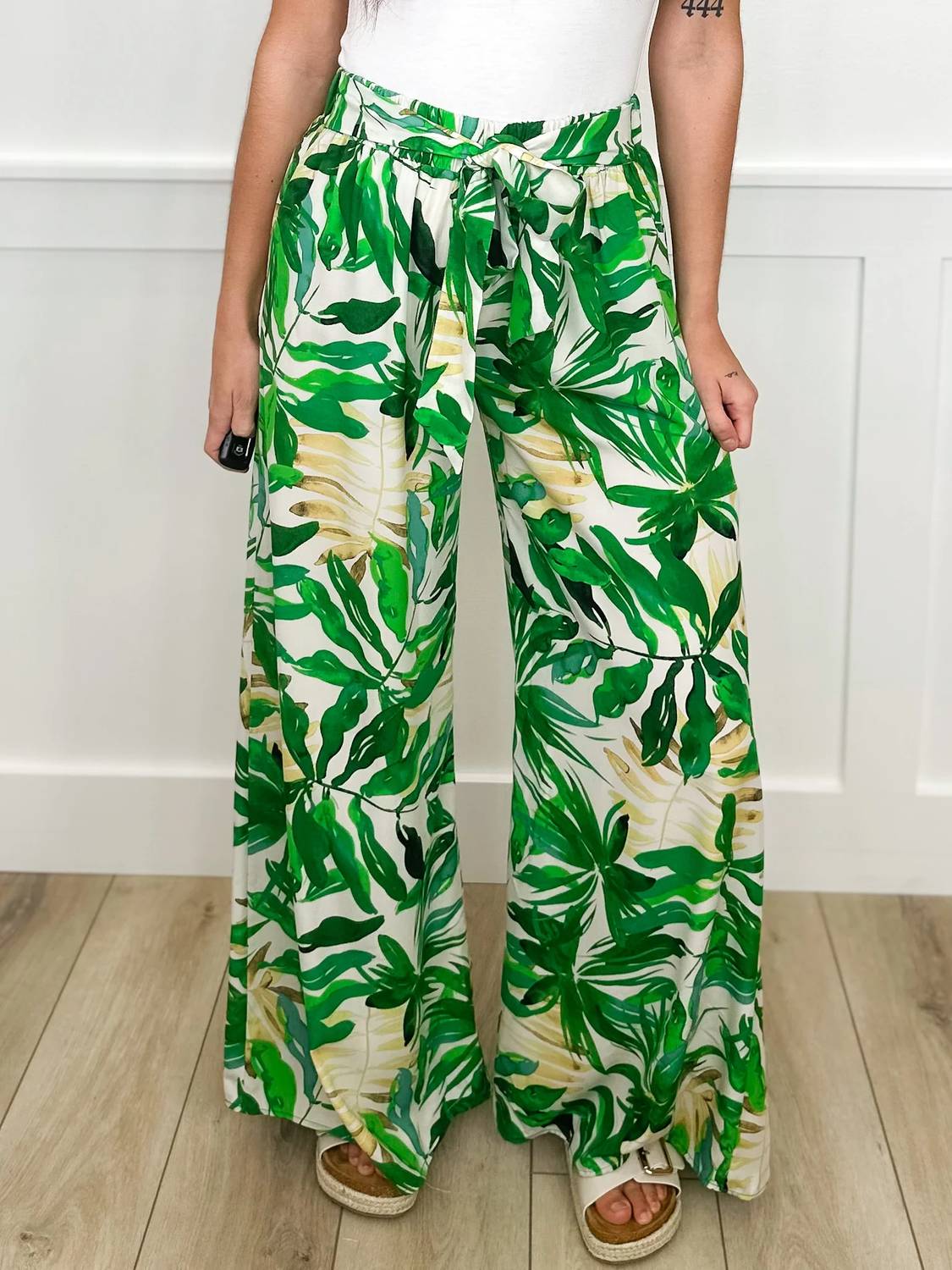 Tyche - High-rise Lightweight Wide Leg Pants