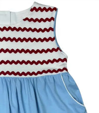 Whimsy Bay Kids - Girl's Ric Rac And Stars Dress