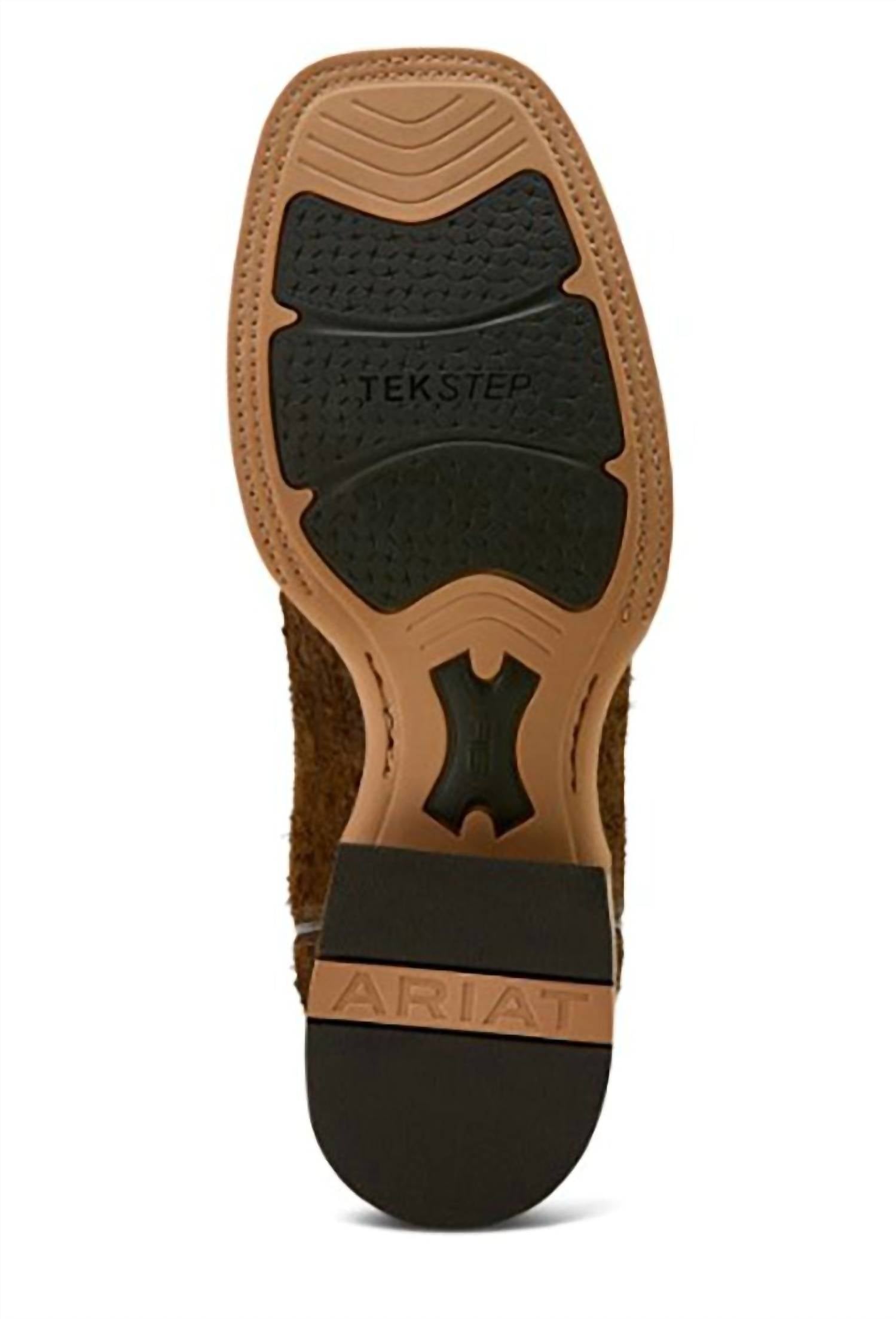 ARIAT Men's Walker Roughout Ats Cowboy Boot in bronze brown - men's boots - alternate view