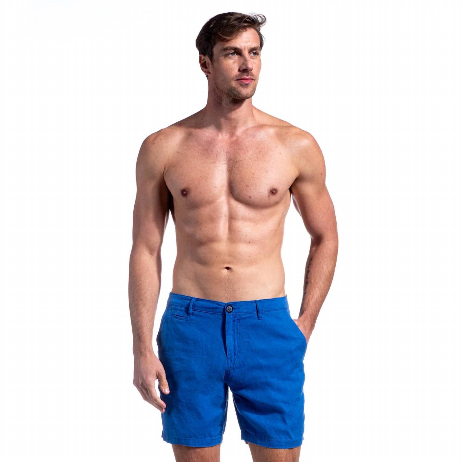 Eight X - Linen Slim Fit Shorts