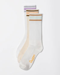 Oncept - Women's Stripe Crew Sock - 3 Pack