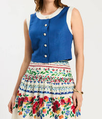 Tyler Boe - Sallie Button Front Top