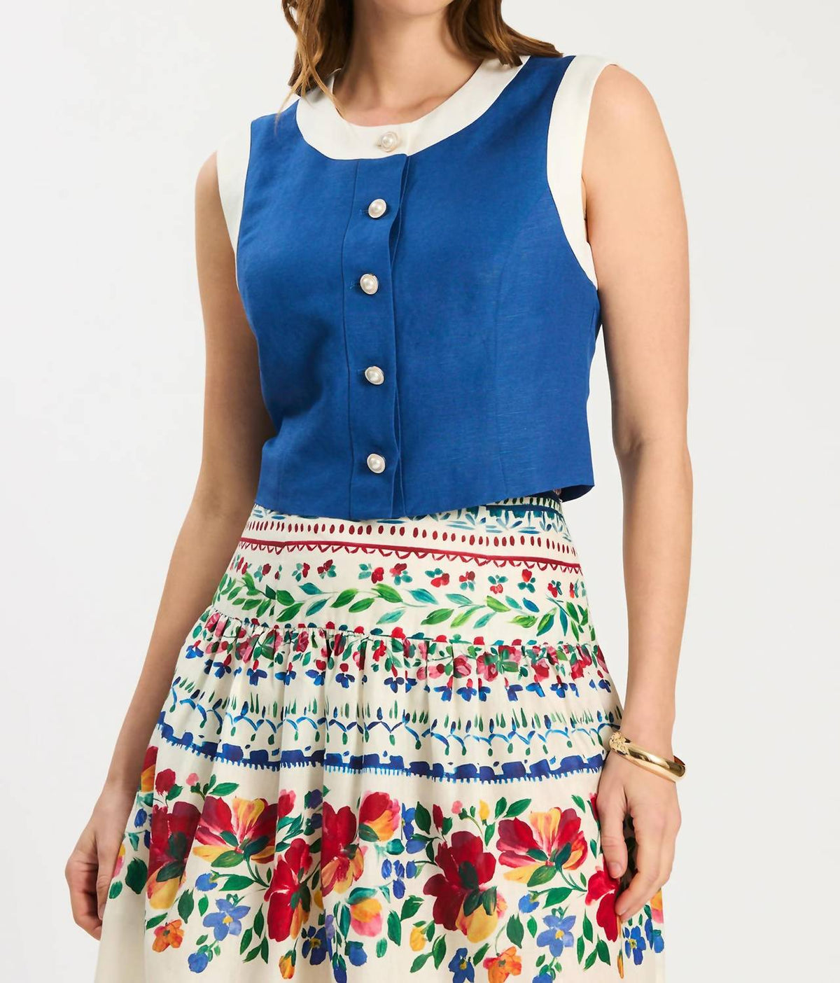 Tyler Boe - Sallie Button Front Top