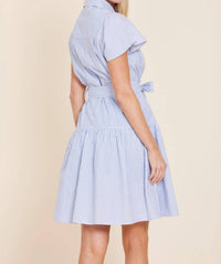 Dolce Cabo - Stripe Belted Mini Dress