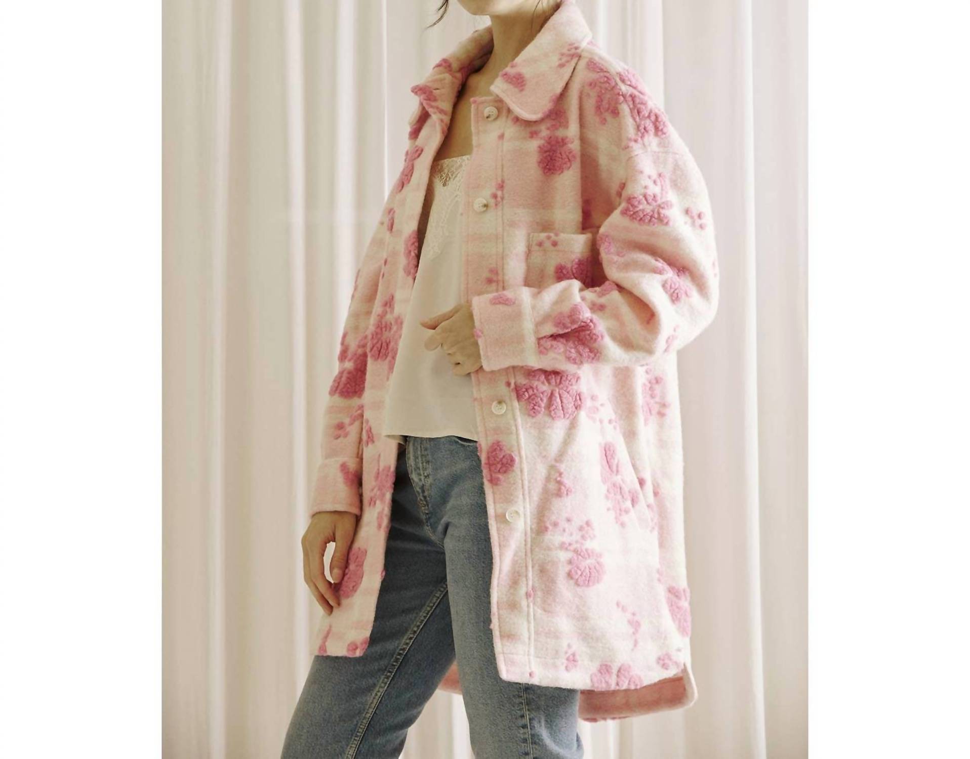 Storia - Jackie 3d Floral Sherpa Jacket