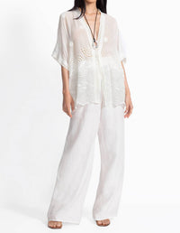 Johnny Was ELIJAH KIMONO in white - women's jacket - view 5