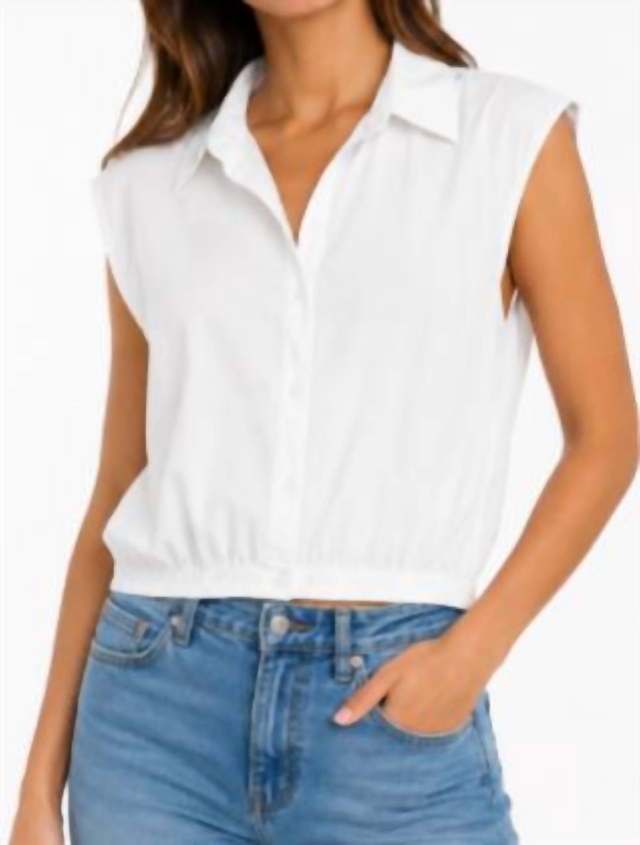 Stateside - Voile Sleeveless Shirt
