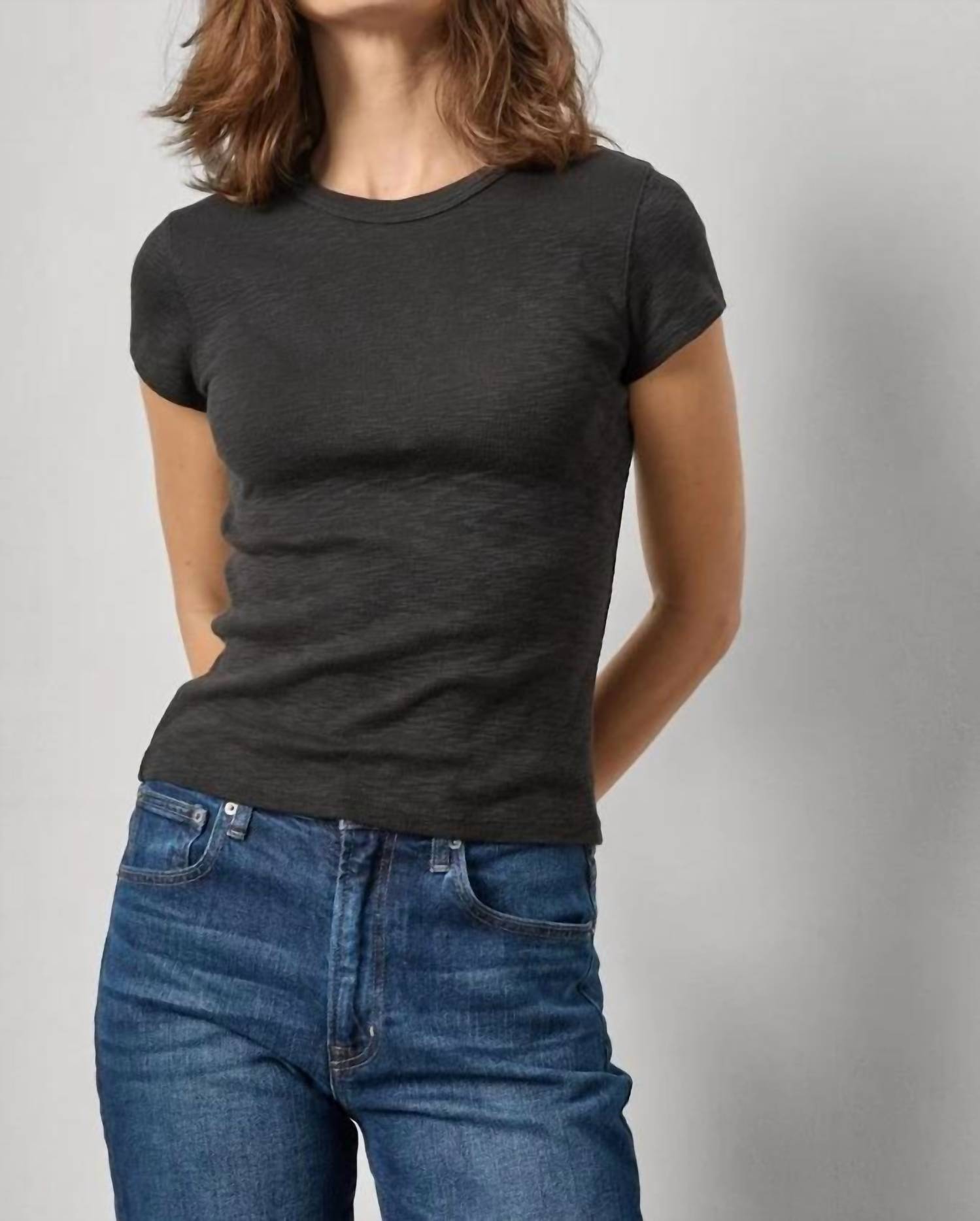 Lilla P - Ribbed Slub Crewneck Tee