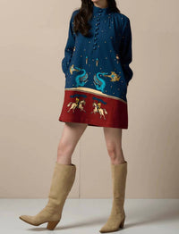 Paolita Phoebe Mini Dress in orsini - women's dress - view 4