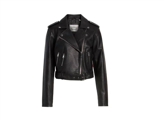 Levi'S - Faux Leather Belted Asymmetrical Motorcycle Jacket