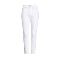 7 For All Mankind - High Rise Skinny Glitter Side Stripe Jean