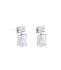 Marlyn Schiff - Women's Princess Cut Drop Earrings