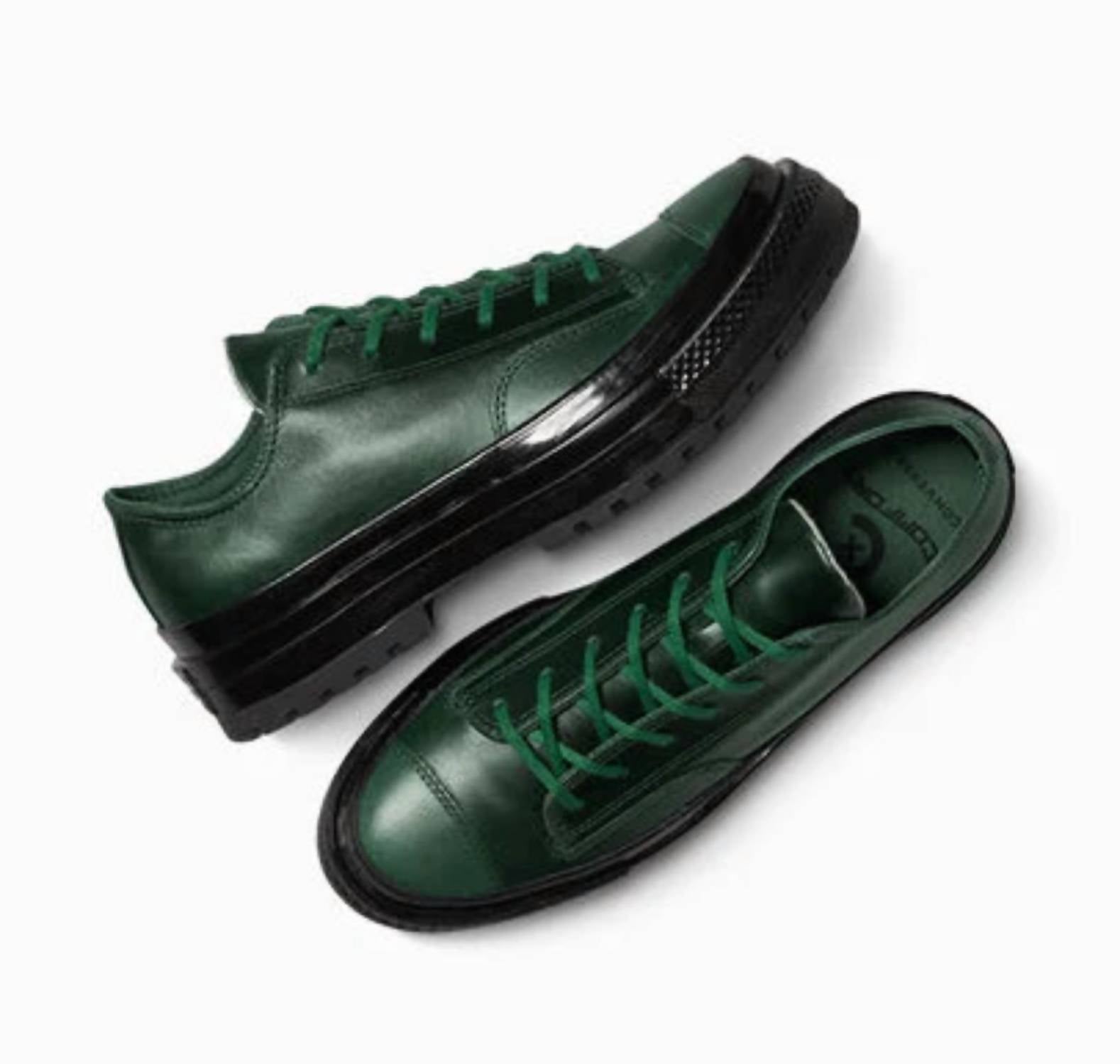 Converse Unisex - Chuck 70 National Leather Ox Sneaker in branch out branch out black green - sneaker - alternate view