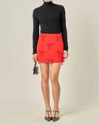 English Factory - Bow Detailed Mini Skirt