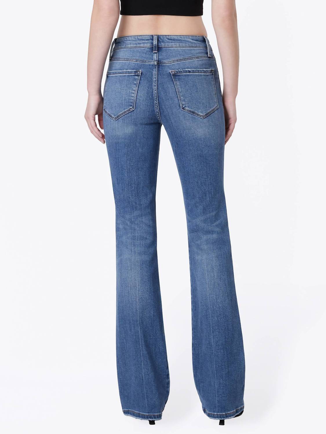 Flying Monkey - High Rise Full Length Bootcut Jeans