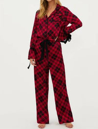 Beach Riot Lee Ann & Brook Set in holiday plaid - women's sleepwear