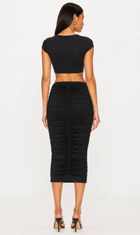 Heiress Beverly Hills - Ruched Sculpt Midi Skirt