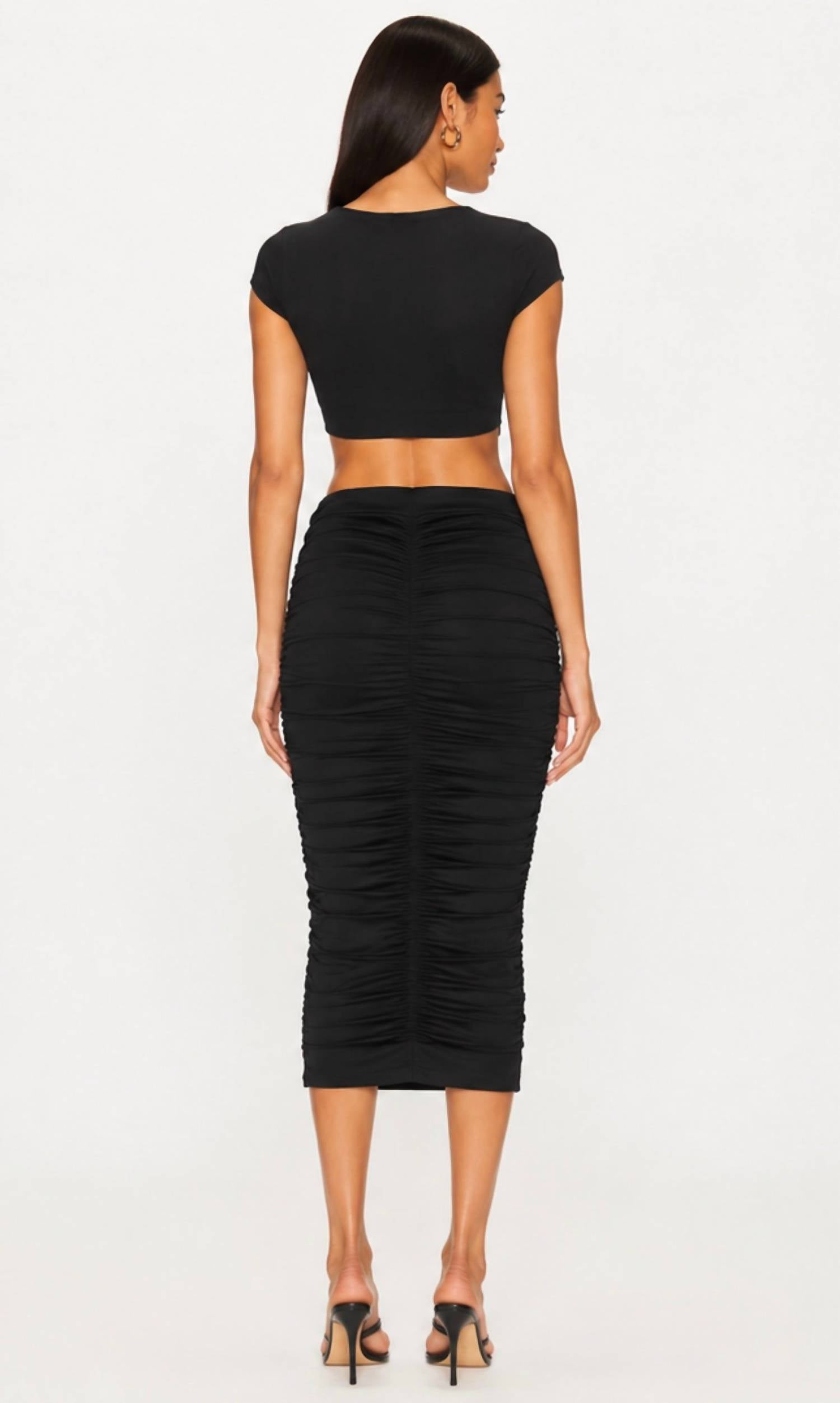 Heiress Beverly Hills - Ruched Sculpt Midi Skirt