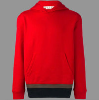 MARNI Men's Color Block Hoodie in red navy 1 - men's shirt