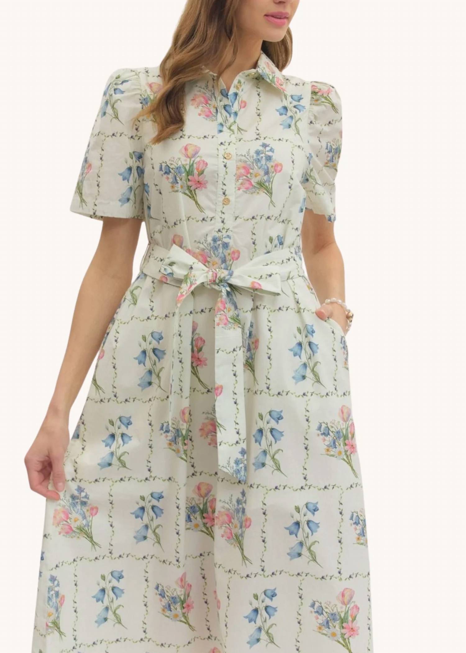 Entro - English Garden Midi Dress