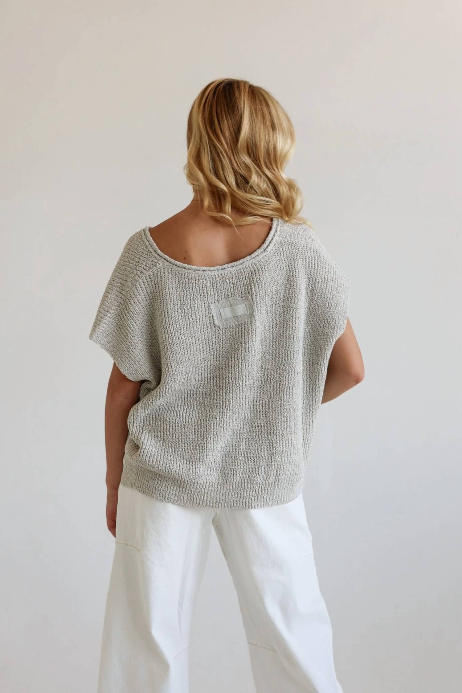 Zenana - Poppy Relaxed Split Neck Lightweight Knit Top