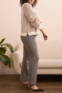 Tribal - Plaited Chenille Ribbed Crew Top