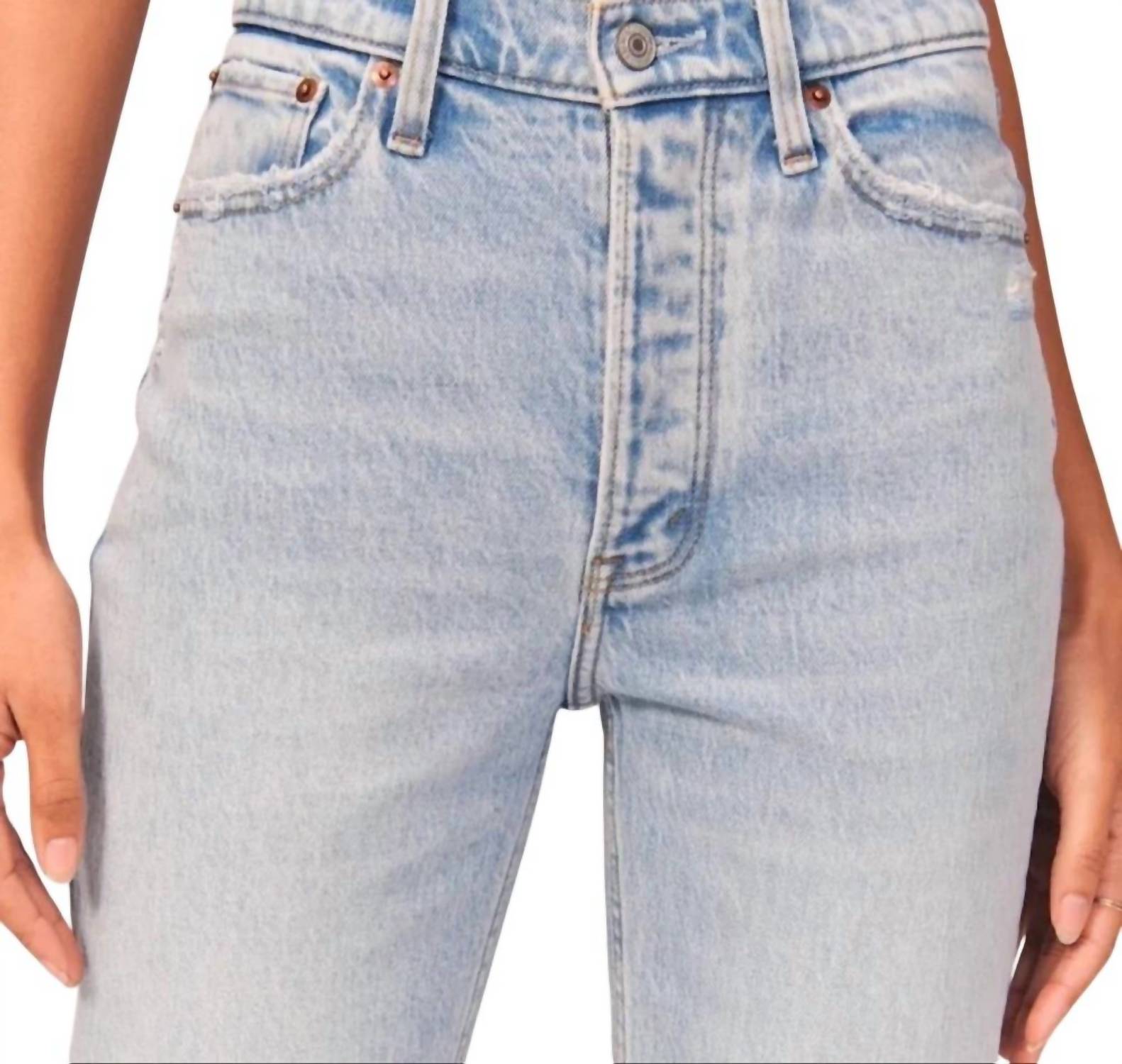 Abercrombie & Fitch - Vintage Stretch High Rise Dad Jeans