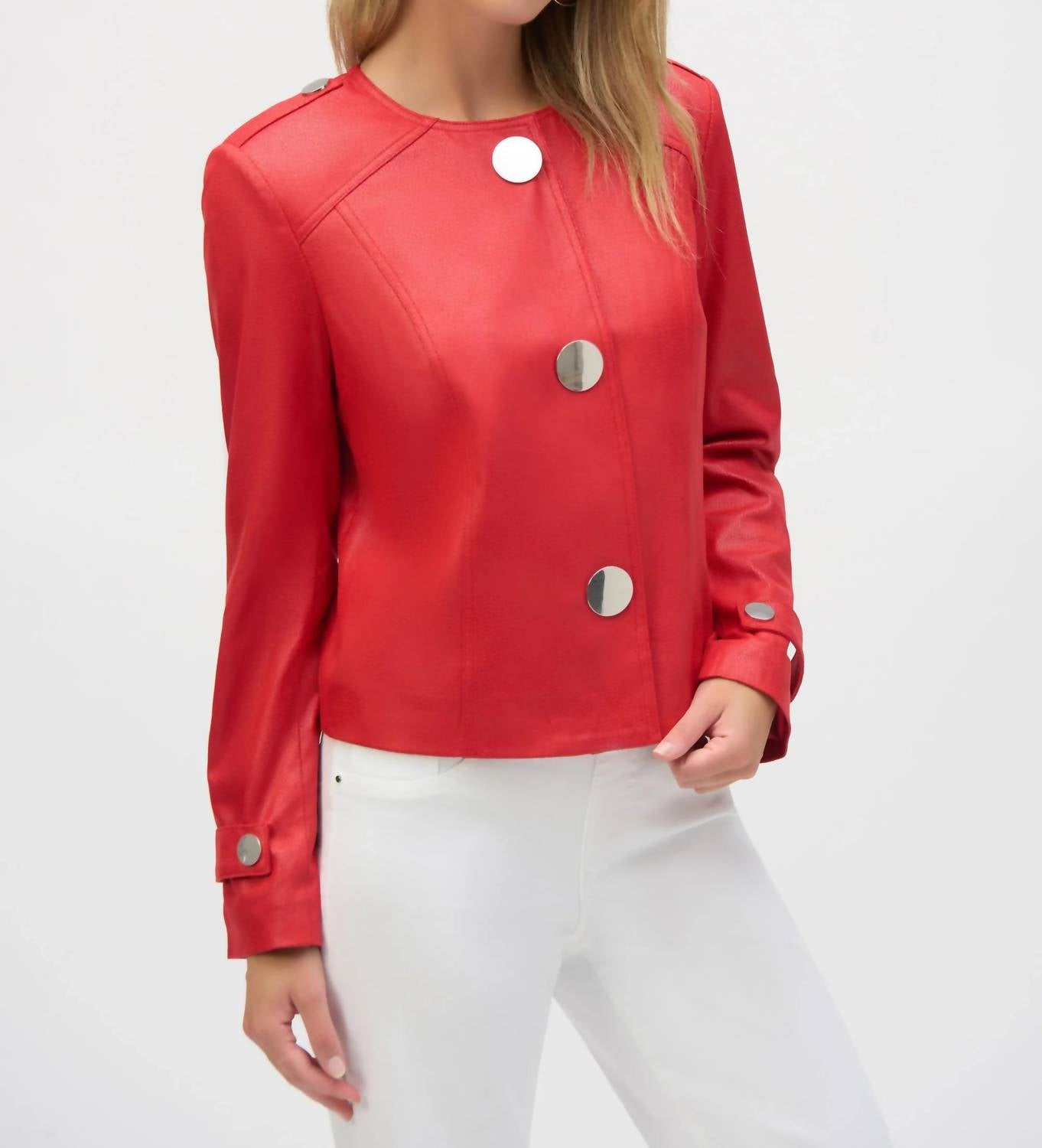 Joseph Ribkoff - Faux Suede Boxy Jacket
