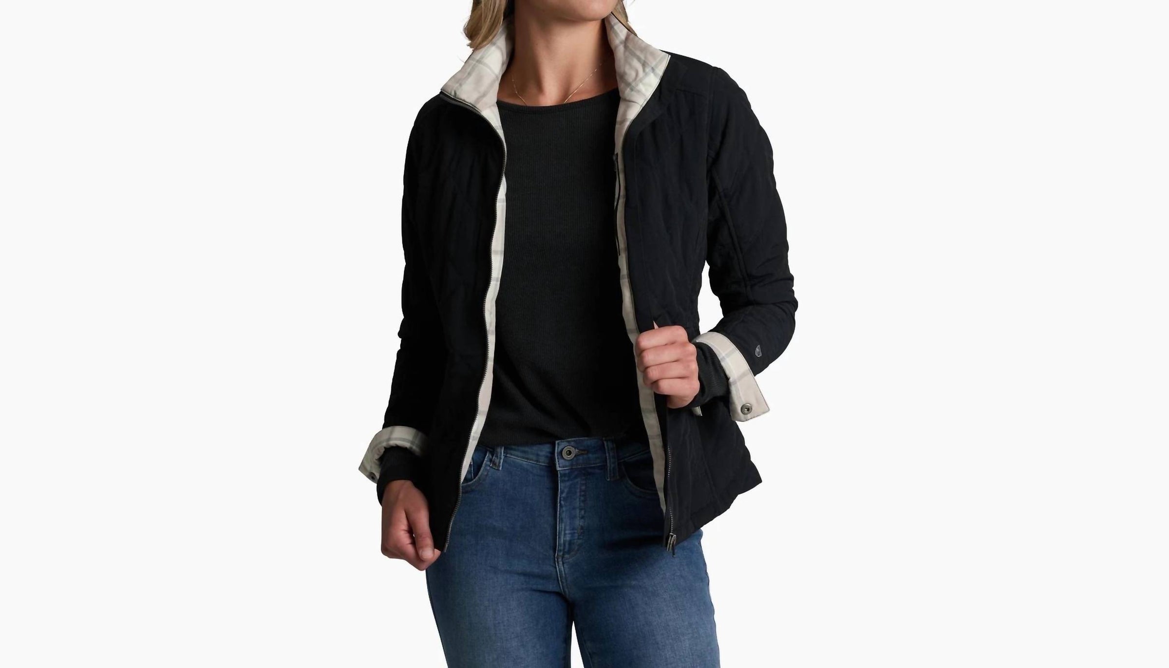 KUHL Women's Stunnr Insulated Jacket in blackout - women's jacket