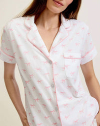 Petite Plume - Blushing Bows Pima Cotton Short Set