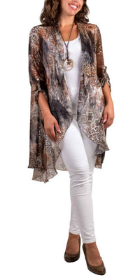 Gigi Moda - Portici Paisley Silk Cardigan