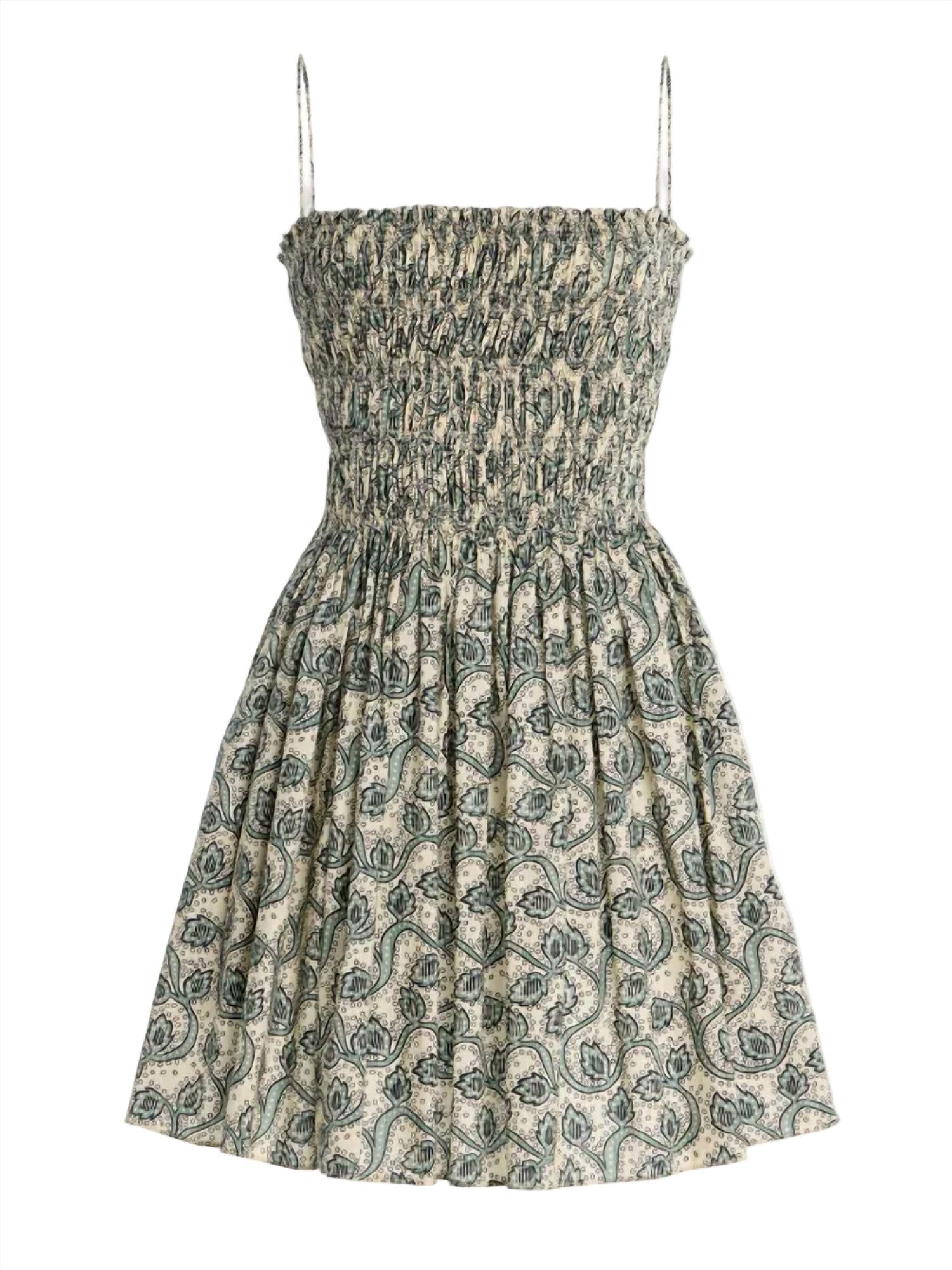 Matteau - Shirred Bodice Mini Dress