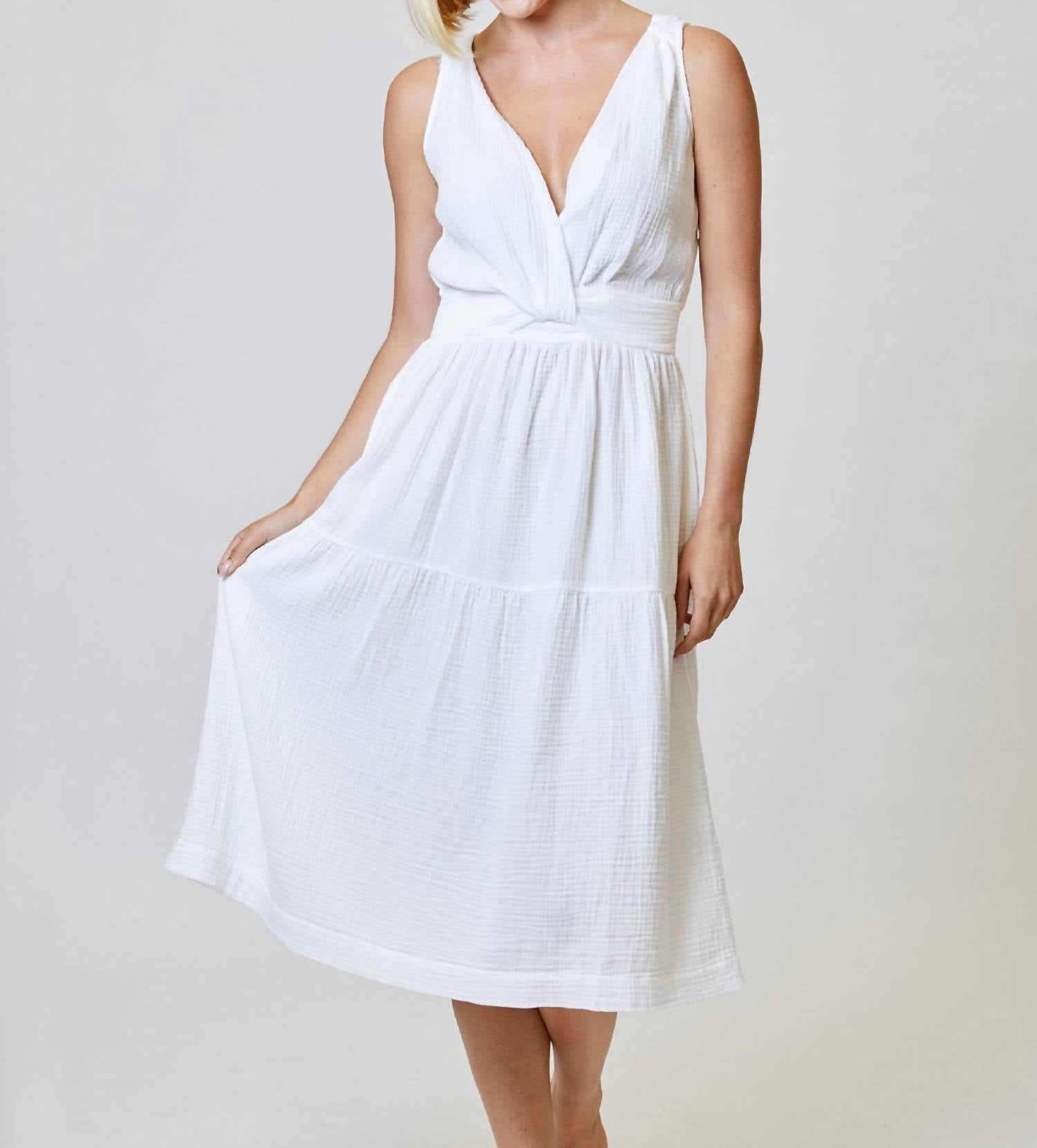 Dh New York - V-neck Midi Dress