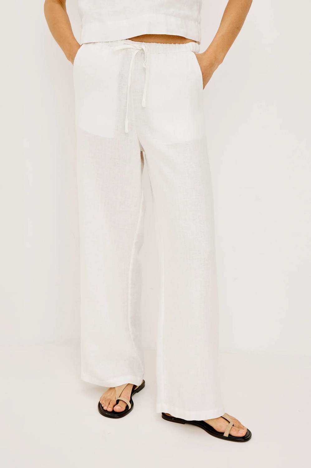 Rails Emmie Pants in white - women's pants - detail view