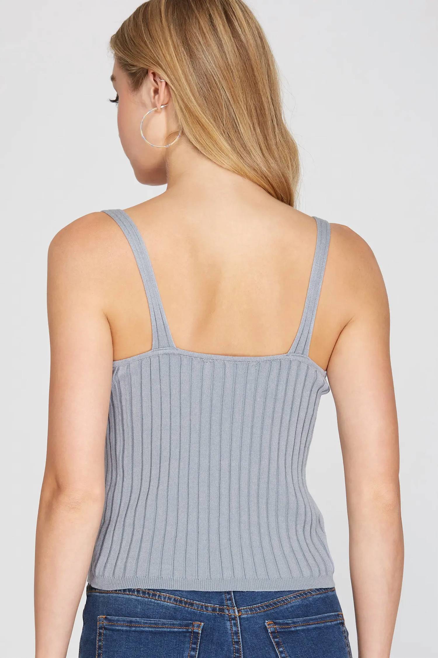 She + Sky - Regan Ribbed Tank Top