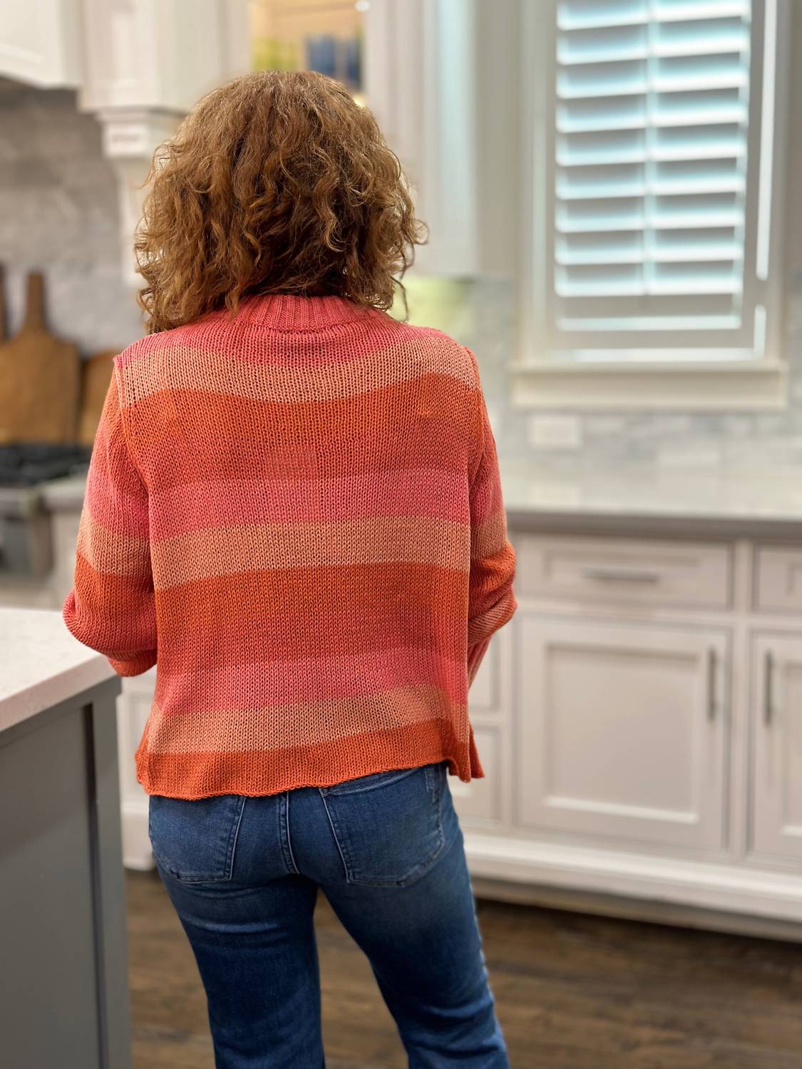 Wooden Ships - Harper Cropped Striped Crew Sweater