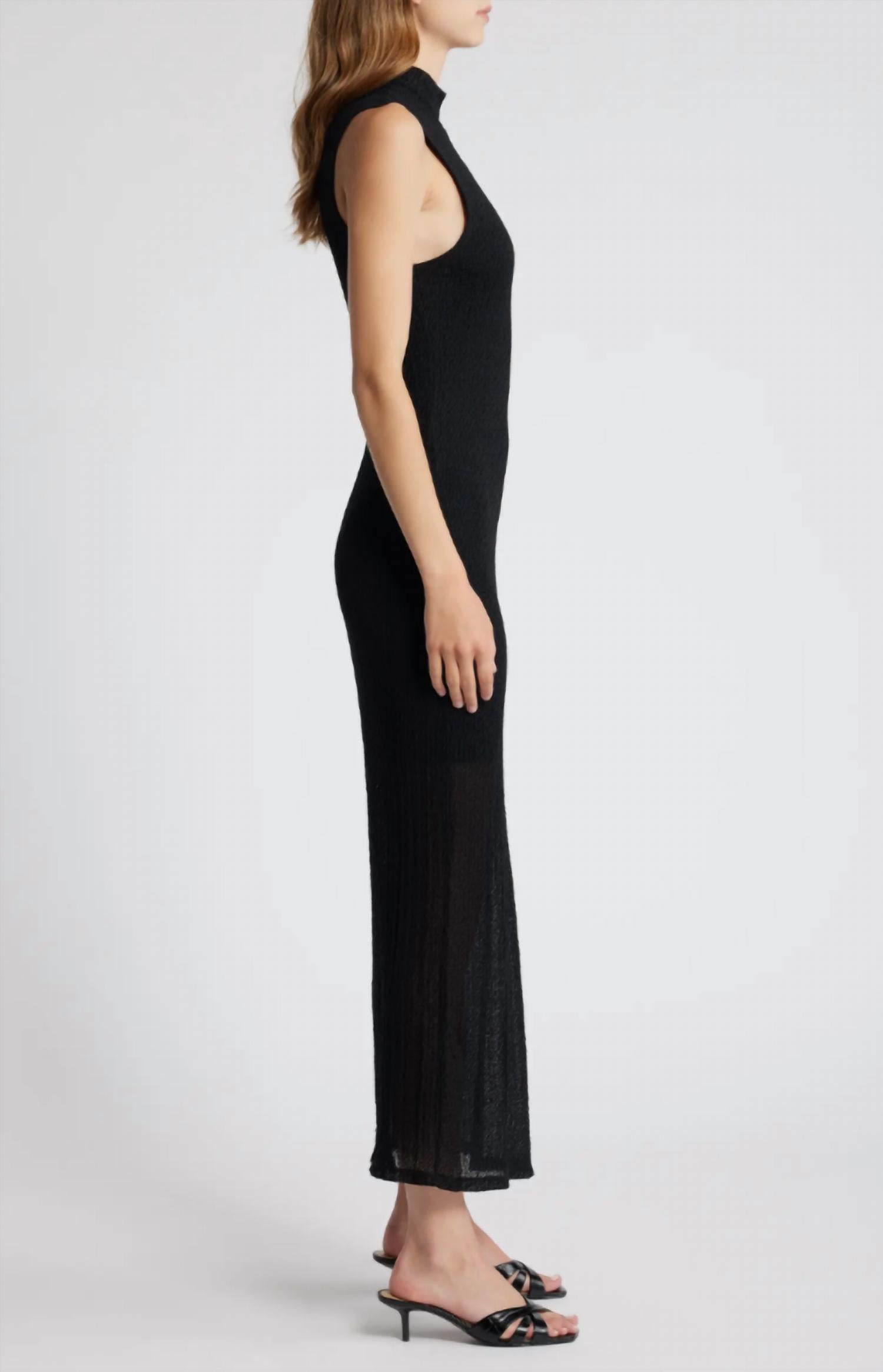 Frame - Mesh Mockneck Dress