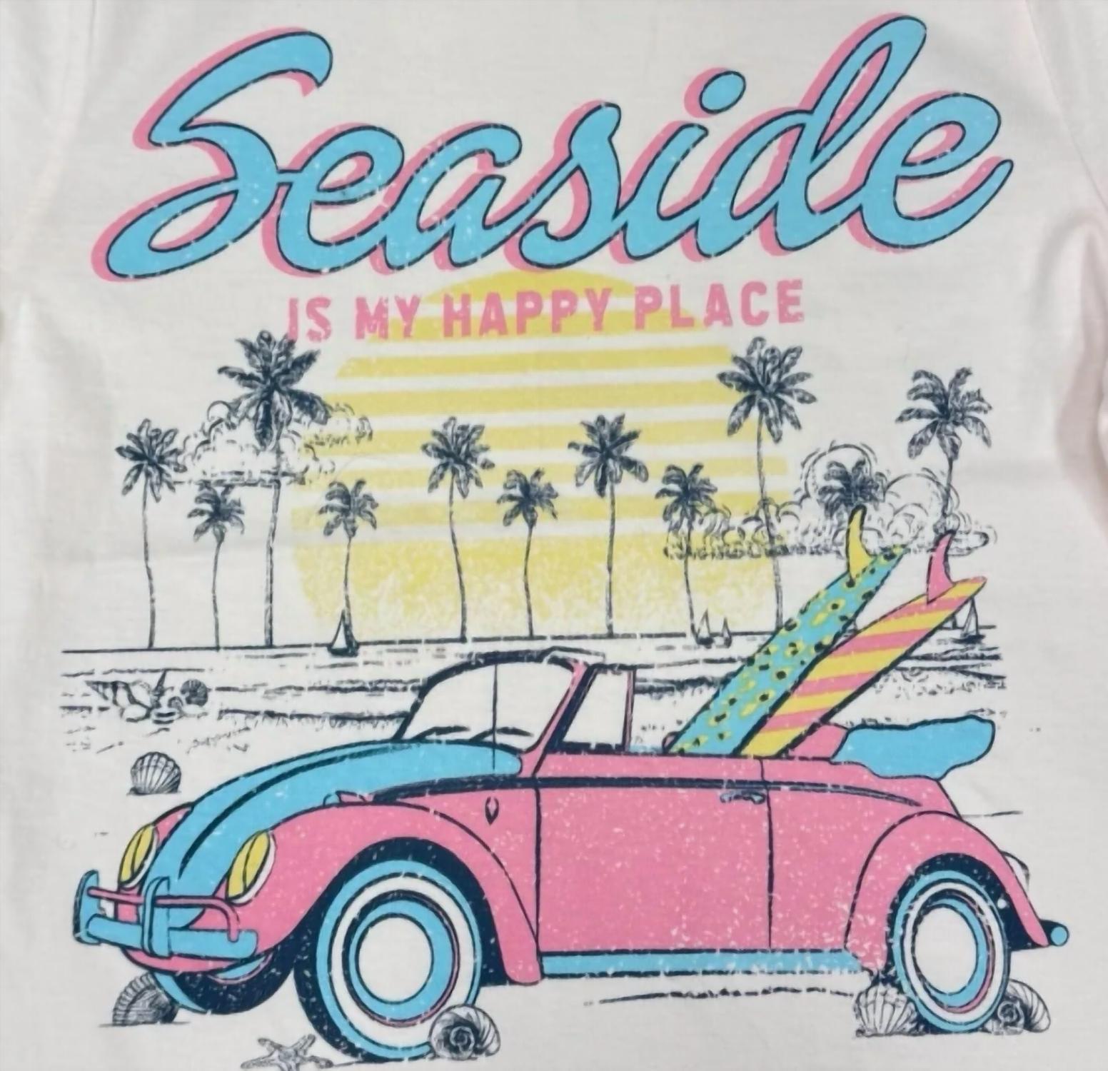 Paper Flower - Girl's Seaside Graphic Tee