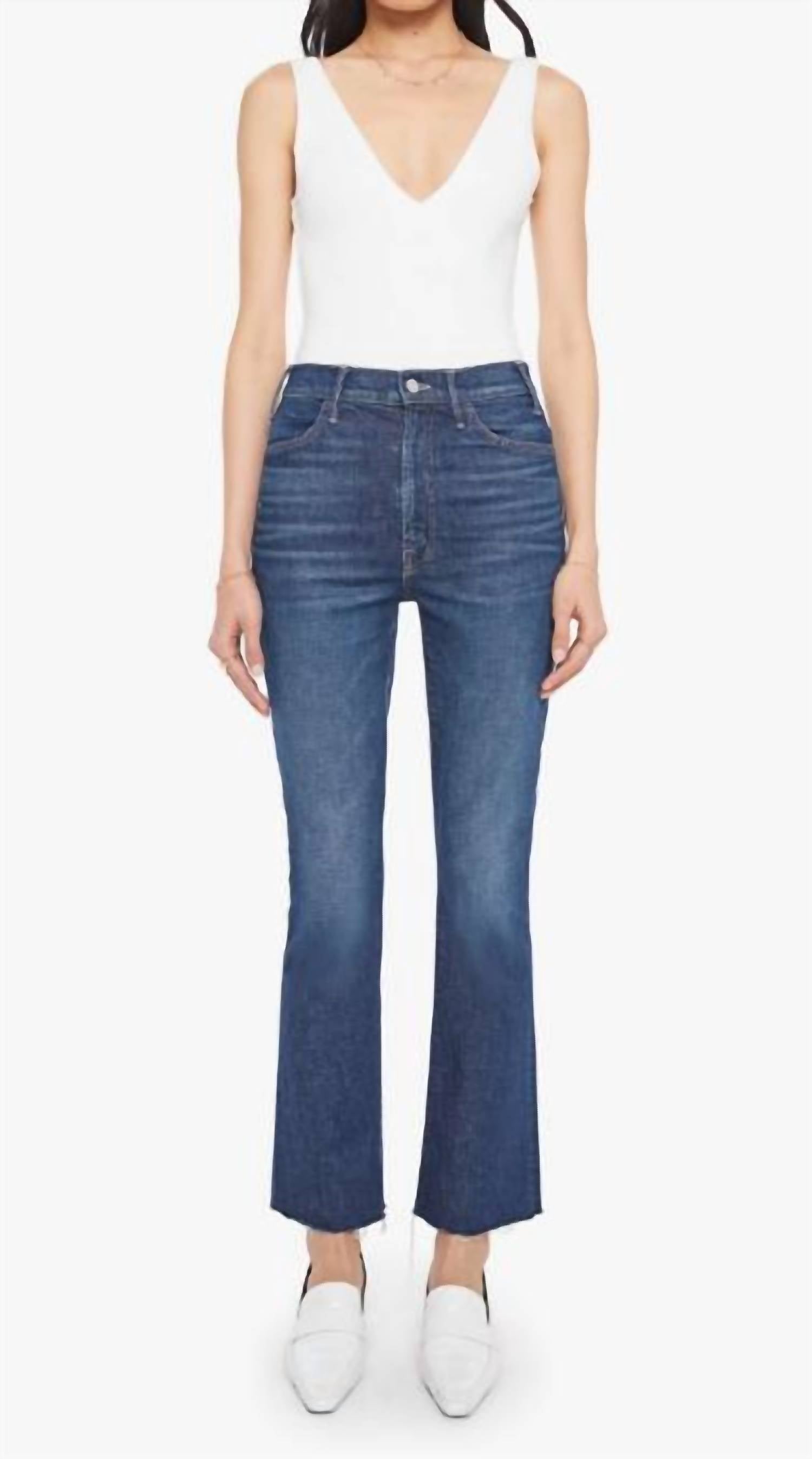 Mother - Hustler Flood Fray Denim Jean