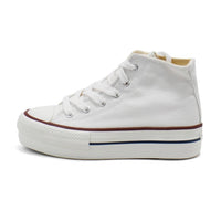 Victoria - Girl's Tribu Canvas High-top Platform Trainers Sneakers